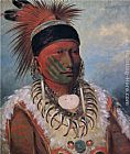 George Catlin White Cloud, Chief of the Iowas painting